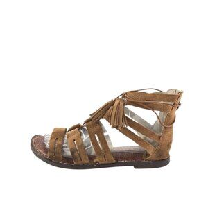 Sam Edelman Karine Tassel Gladiator Sandals Womens Size 9M Brown Suede